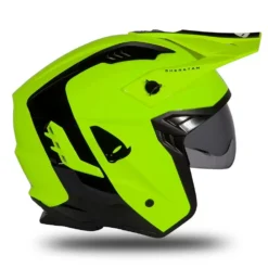 UFO Sheratan Neon Yellow Black Jet Open Face Helmet 22 UFO Sheratan Neon Yellow Black Jet Open Face Helmet -Motorcycle Riding Equipment Store he183 06 jpg