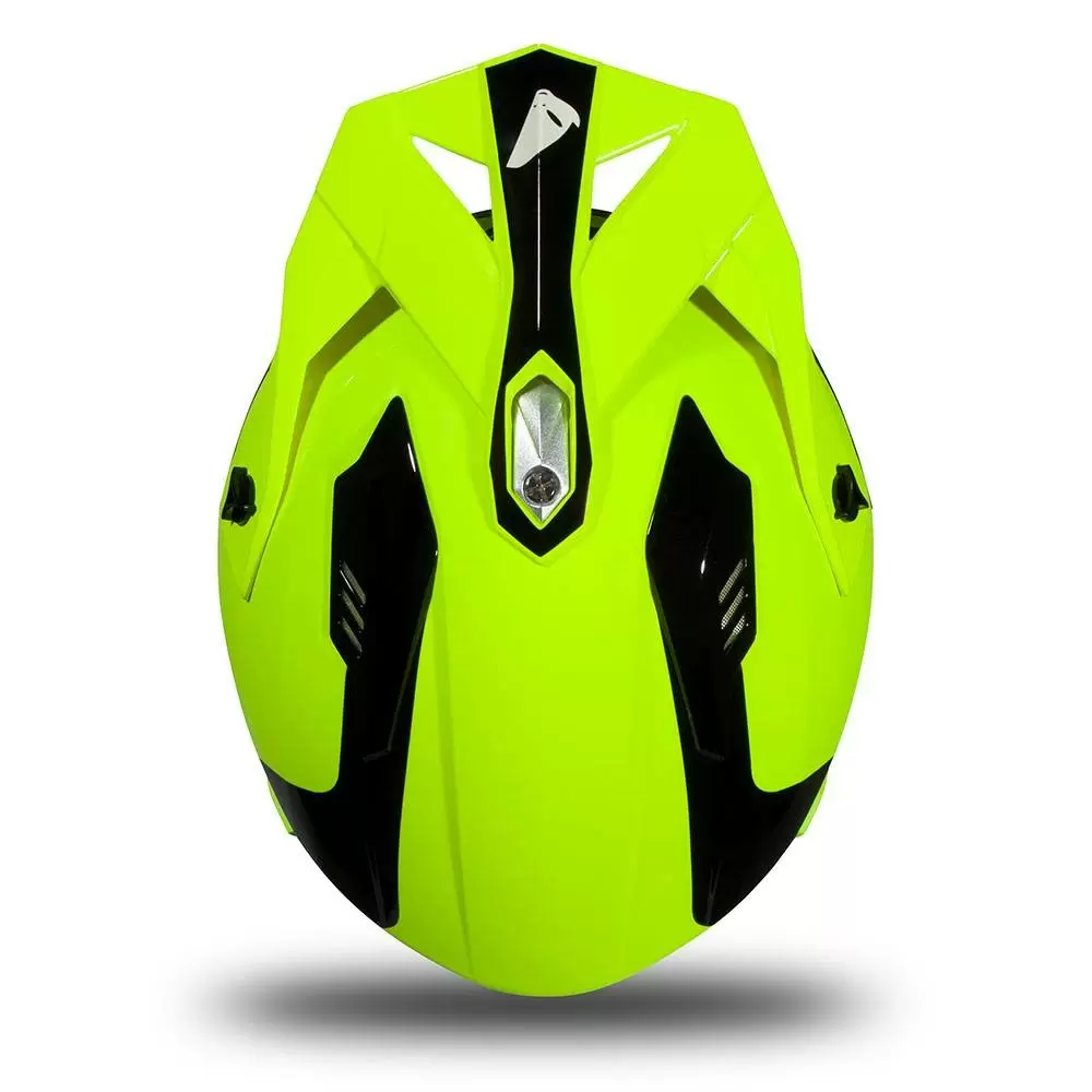 UFO Sheratan Neon Yellow Black Jet Open Face Helmet 9 UFO Sheratan Neon Yellow Black Jet Open Face Helmet - Image 7
