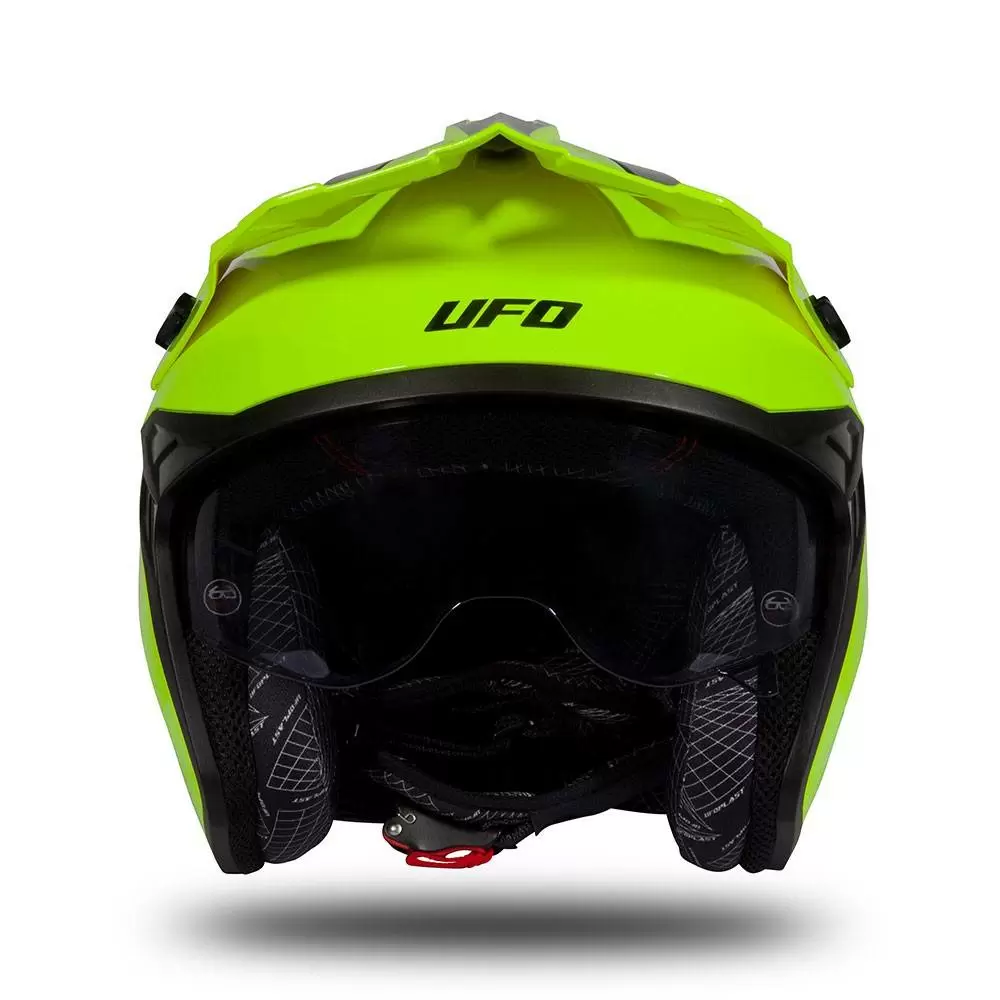 UFO Sheratan Neon Yellow Black Jet Open Face Helmet 5 UFO Sheratan Neon Yellow Black Jet Open Face Helmet - Image 3