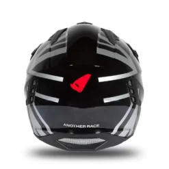 UFO Sheratan Black Grey Red Gloss Jet Open Face Helmet 22 UFO Sheratan Black Grey Red Gloss Jet Open Face Helmet -Motorcycle Riding Equipment Store he184 06 jpg