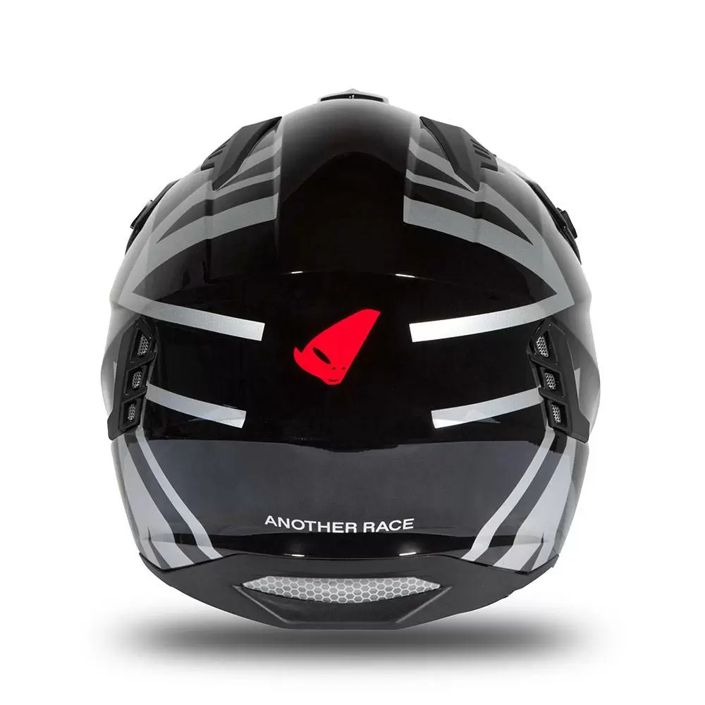 UFO Sheratan Black Grey Red Gloss Jet Open Face Helmet 10 UFO Sheratan Black Grey Red Gloss Jet Open Face Helmet - Image 8