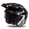 UFO Sheratan Black Grey Red Gloss Jet Open Face Helmet 2 UFO Sheratan Black Grey Red Gloss Jet Open Face Helmet -Motorcycle Riding Equipment Store he184 11