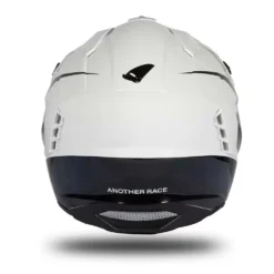 UFO Sheratan White Black Gloss Jet Open Face Helmet -Motorcycle Riding Equipment Store he185 08 jpg