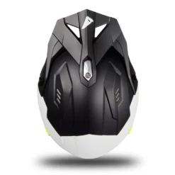 UFO Sheratan White Black Neon Yellow Matt Jet Open Face Helmet -Motorcycle Riding Equipment Store he186 05 jpg