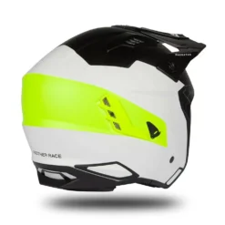 UFO Sheratan White Black Neon Yellow Matt Jet Open Face Helmet -Motorcycle Riding Equipment Store he186 10 jpg
