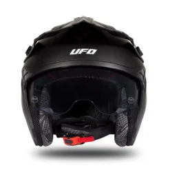 UFO Sheratan Black Red Matt Jet Open Face Helmet -Motorcycle Riding Equipment Store he187 04 jpg