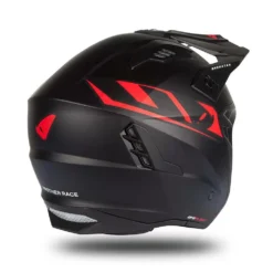 UFO Sheratan Black Red Matt Jet Open Face Helmet -Motorcycle Riding Equipment Store he187 05 jpg