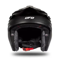 UFO Sheratan Black Red Matt Jet Open Face Helmet -Motorcycle Riding Equipment Store he187 07 jpg