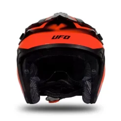 UFO Sheratan Red Black Grey Gloss Jet Open Face Helmet -Motorcycle Riding Equipment Store he188 08 jpg