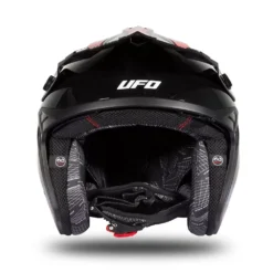 UFO Sheratan Red Black Gloss Jet Open Face Helmet 23 UFO Sheratan Red Black Gloss Jet Open Face Helmet -Motorcycle Riding Equipment Store he189 05 jpg