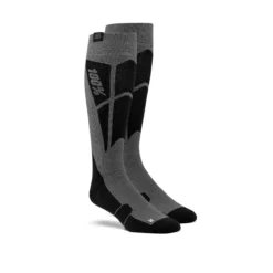 100% HI SIDE Performance Moto Socks -Motorcycle Riding Equipment Store hi side black steel grey jpg