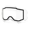 100% Armega Forecast Dual Pane Replacement Goggle Lens -Motorcycle Riding Equipment Store hp 51222 901 06