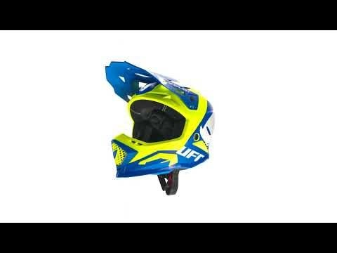 UFO Echus Blue Neon Yellow Motocross Helmet 7 UFO Echus Blue Neon Yellow Motocross Helmet - Image 5