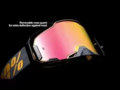 100% Armega Goggle Nuclear Citrus / Mirror Gold Lens -Motorcycle Riding Equipment Store hqdefault 3 114 jpg