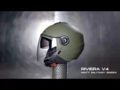 Caberg Riviera V4 Open Face Helmet - Matt Military Green 19 Caberg Riviera V4 Open Face Helmet - Matt Military Green -Motorcycle Riding Equipment Store hqdefault 3 175 jpg
