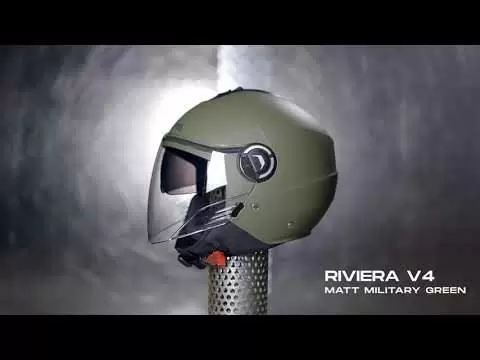 Caberg Riviera V4 Open Face Helmet - Matt Military Green 11 Caberg Riviera V4 Open Face Helmet - Matt Military Green - Image 9