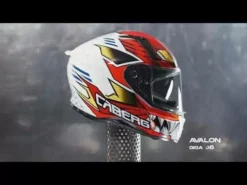 Caberg Avalon Giga Full Face Helmet - White Red Yellow -Motorcycle Riding Equipment Store hqdefault 3 47 jpg