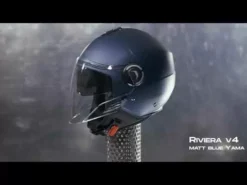 Caberg Riviera V4 Matt Blue Open Face Helmet 21 Caberg Riviera V4 Matt Blue Open Face Helmet -Motorcycle Riding Equipment Store hqdefault 3 89 jpg