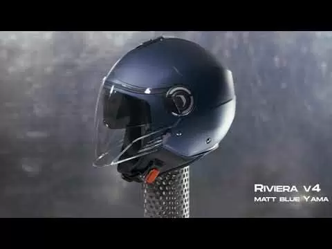 Caberg Riviera V4 Matt Blue Open Face Helmet 12 Caberg Riviera V4 Matt Blue Open Face Helmet - Image 10