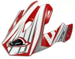 UFO Warrior H1 Red Motocross Helmet Peak