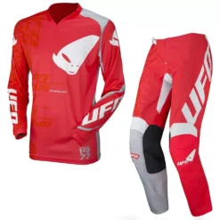 UFO Indium Neon Red Jersey, Pant Motocross Kit Combo