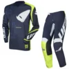 UFO Indium Blue / Neon Green Jersey, Pant Motocross Kit Combo