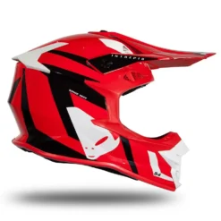 UFO Intrepid Red Black Gloss Motocross Helmet -Motorcycle Riding Equipment Store intrepid he172 07 jpg