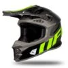 UFO Intrepid Grey Neon Yellow Motocross Helmet -Motorcycle Riding Equipment Store intrepid he173 03