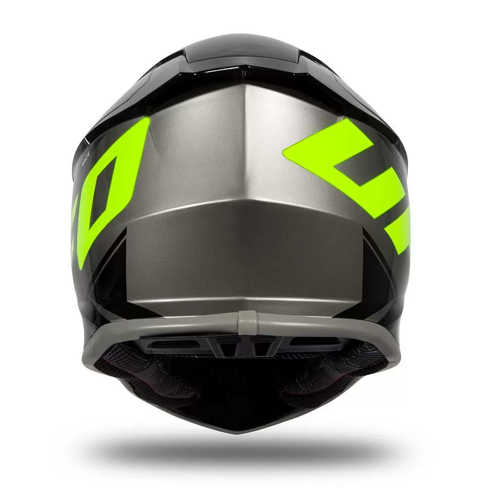 UFO Intrepid Grey Neon Yellow Motocross Helmet 11 UFO Intrepid Grey Neon Yellow Motocross Helmet - Image 9