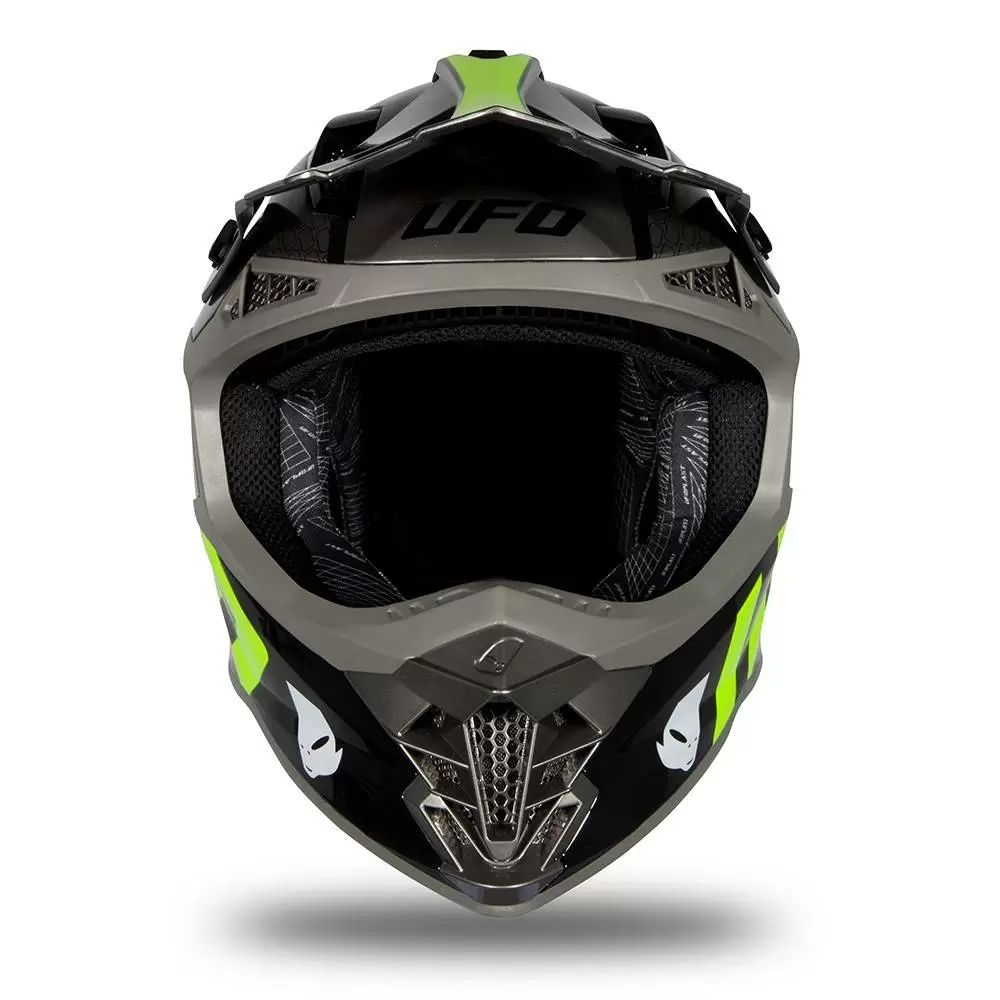 UFO Intrepid Grey Neon Yellow Motocross Helmet 8 UFO Intrepid Grey Neon Yellow Motocross Helmet - Image 6