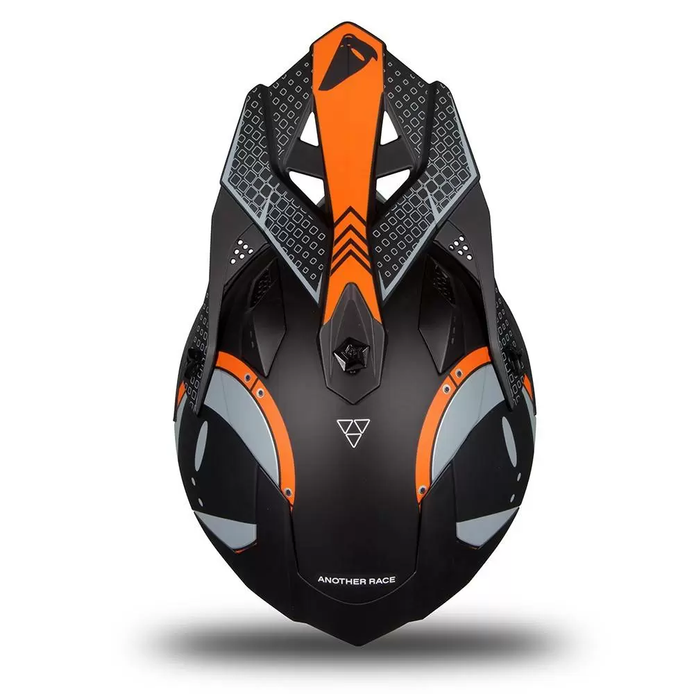 UFO Intrepid Black Orange Matt Motocross Helmet 5 UFO Intrepid Black Orange Matt Motocross Helmet - Image 3