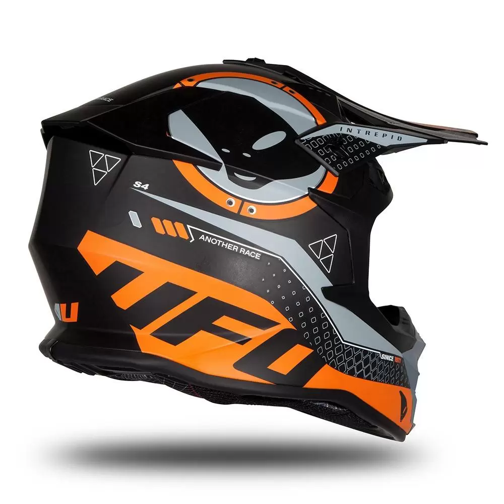 UFO Intrepid Black Orange Matt Motocross Helmet 14 UFO Intrepid Black Orange Matt Motocross Helmet - Image 12