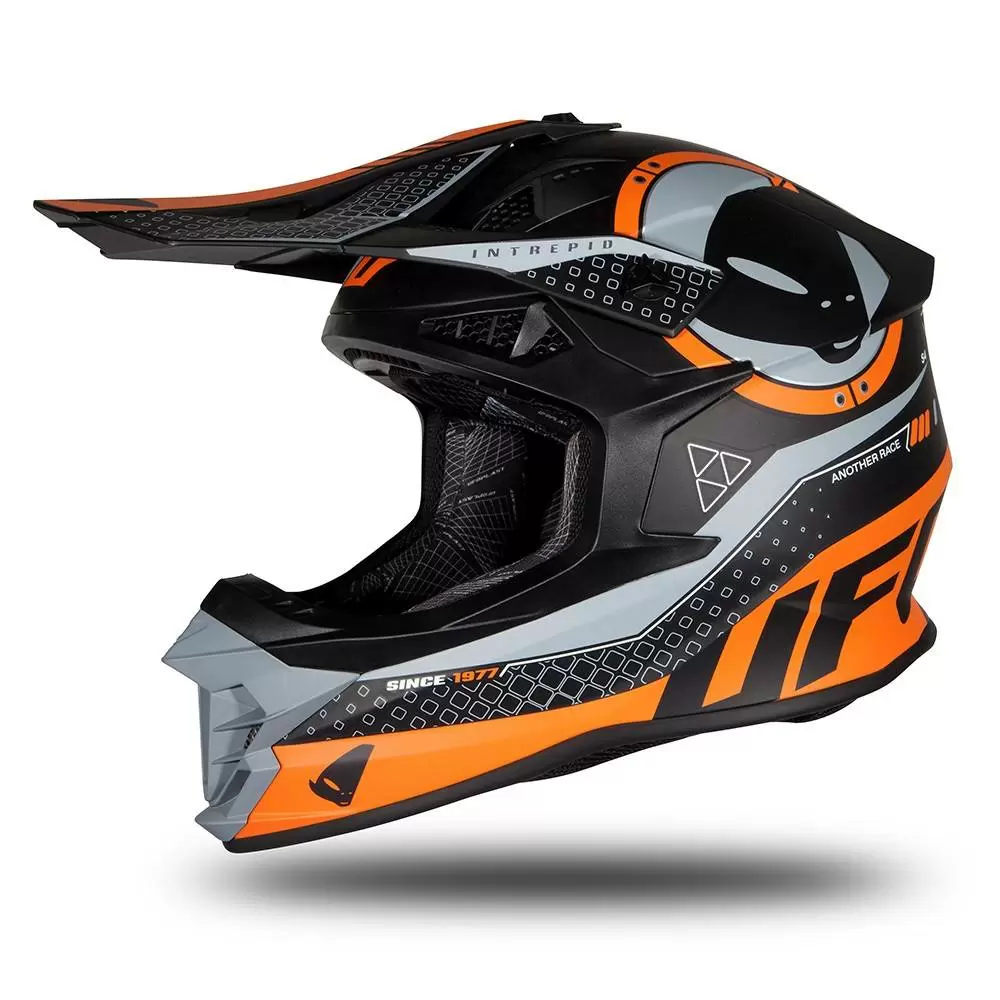 UFO Intrepid Black Orange Matt Motocross Helmet 13 UFO Intrepid Black Orange Matt Motocross Helmet - Image 11