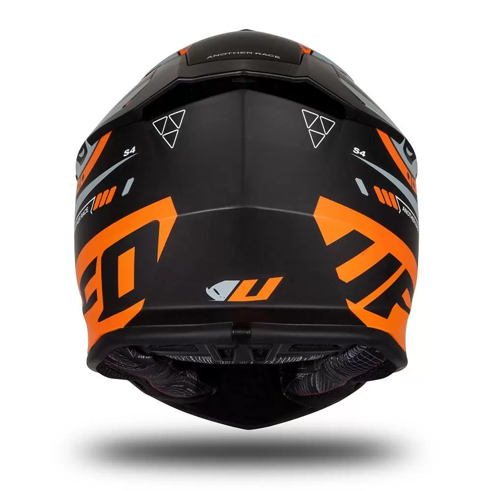 UFO Intrepid Black Orange Matt Motocross Helmet 11 UFO Intrepid Black Orange Matt Motocross Helmet - Image 9