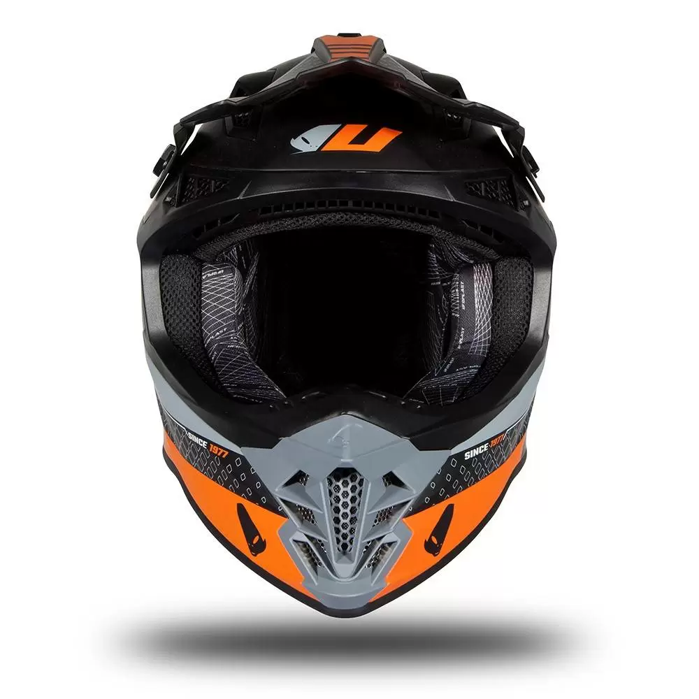 UFO Intrepid Black Orange Matt Motocross Helmet 8 UFO Intrepid Black Orange Matt Motocross Helmet - Image 6