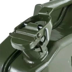 Steel Jerry Can Olive Green - 20 Ltr 7 Steel Jerry Can Olive Green - 20 Ltr -Motorcycle Riding Equipment Store jerry can action detail 1 1 jpg