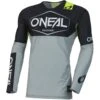 O'Neal Mayhem Hexx V.23 Jersey Grey / Neon Yellow -Motorcycle Riding Equipment Store m004 403 01