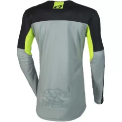 O'Neal Mayhem Hexx V.23 Jersey Grey / Neon Yellow -Motorcycle Riding Equipment Store m004 403 02 jpg