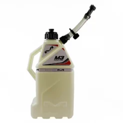 Matrix M3 White Utility Fuel Can -Motorcycle Riding Equipment Store m3 100 04 1 jpg