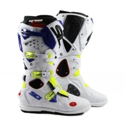 Sidi Crossfire 2 SRS Boots - Yellow Fluo White Blue