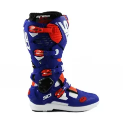 Sidi Crossfire 3 SRS Off-Road Boots - White Blue Red Fluo -Motorcycle Riding Equipment Store mfire3srs biblrosf 04 4 jpg