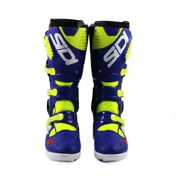 Sidi Crossfire 3 SRS Off-Road Boots - Yellow Fluo Blue -Motorcycle Riding Equipment Store mfire3srs giflbl 02 4 jpg