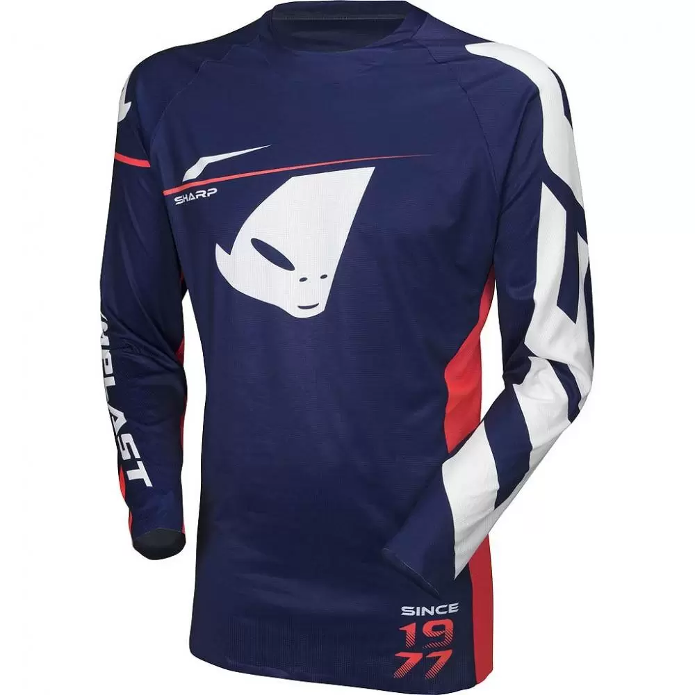 UFO Slim Sharp Blue Motocross Jersey 6 UFO Slim Sharp Blue Motocross Jersey - Image 4