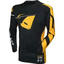 UFO Slim Sharp Black Motocross Jersey -Motorcycle Riding Equipment Store mg04445k 3 jpg