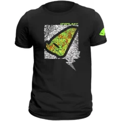 UFO Alien Head Black T-Shirt -Motorcycle Riding Equipment Store mg04462k jpg