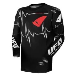 UFO Slim Adrenaline Motocross Jersey - Black -Motorcycle Riding Equipment Store mg04488k 01 4