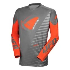 UFO Kimura Motocross Jersey - Grey Orange -Motorcycle Riding Equipment Store mg04490ef 01 6