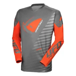 UFO Kimura Motocross Jersey - Grey Orange -Motorcycle Riding Equipment Store mg04490ef 01 jpg