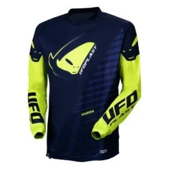 UFO Kimura Motocross Jersey - Blue Yellow 15 UFO Kimura Motocross Jersey - Blue Yellow -Motorcycle Riding Equipment Store mg04490ndflu 01 5