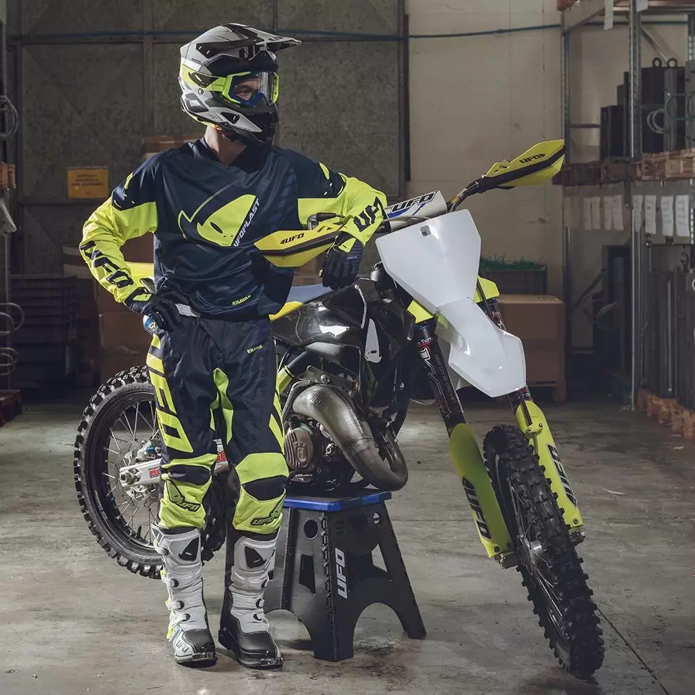 UFO Kimura Motocross Jersey - Blue Yellow 11 UFO Kimura Motocross Jersey - Blue Yellow - Image 9